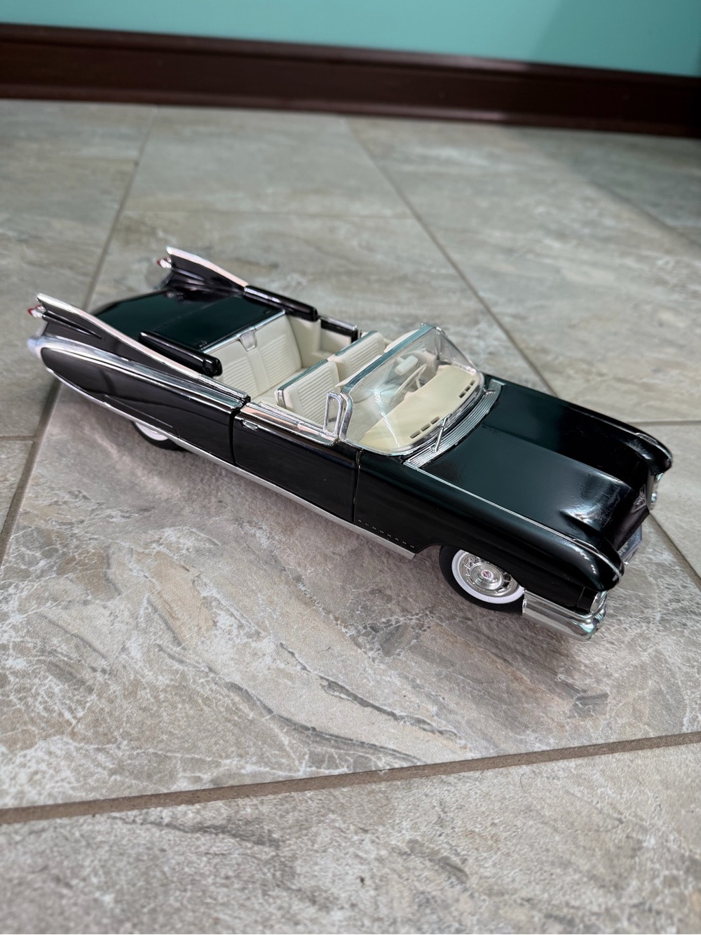 Black Cadillac Eldorado Convertible Diecast Car